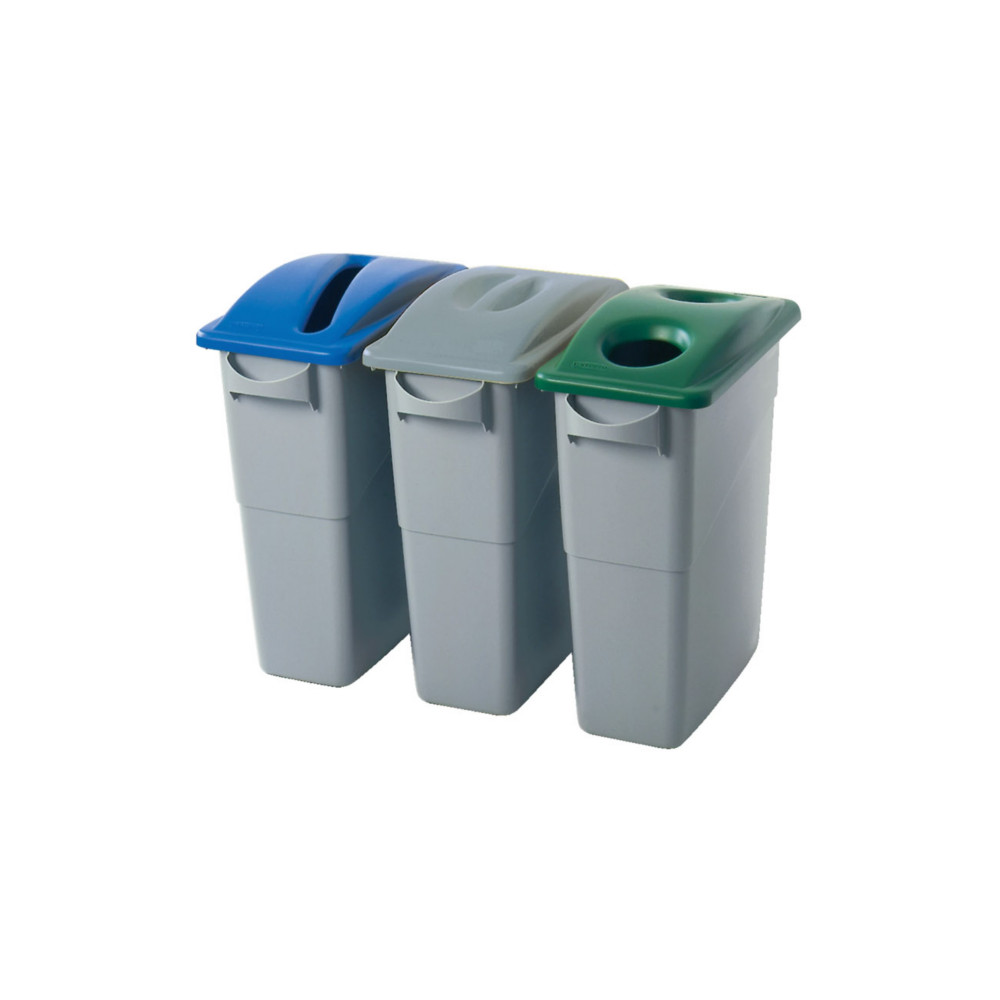 Rubbermaid Commercial Products Slim Jim poubelle couvercle vert 288x518x70mm