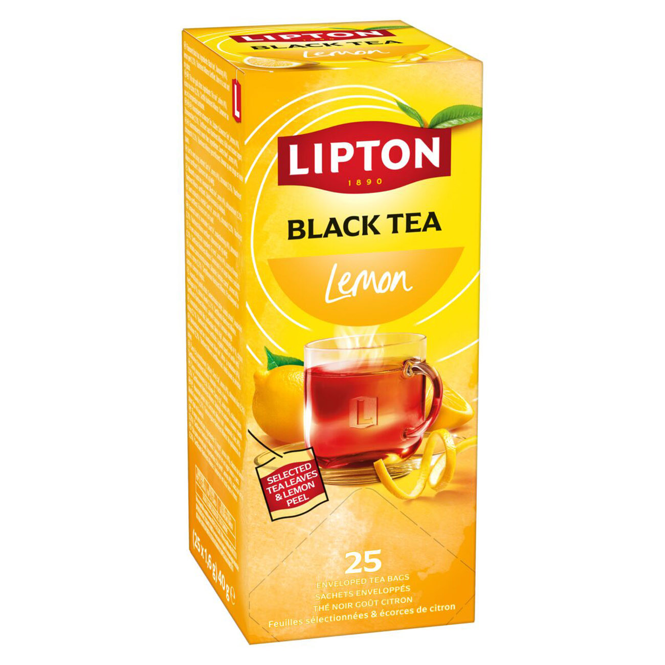 Lipton Feel Good Selection Thé Citron 25 sachets fraîcheur