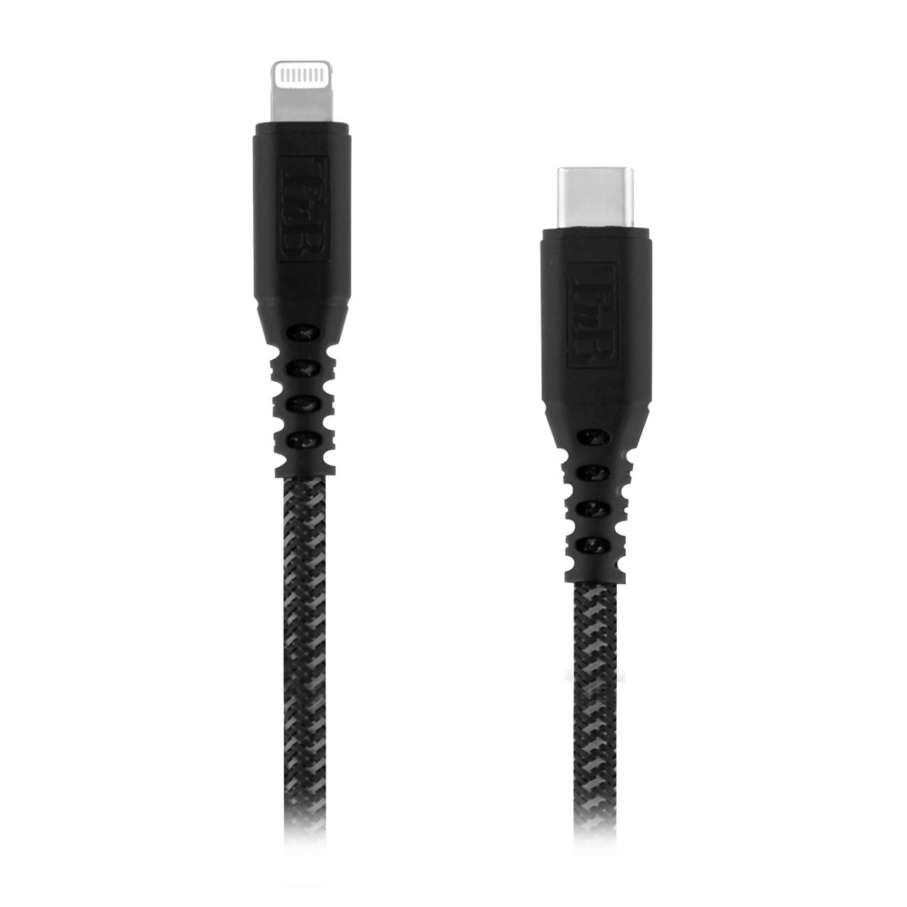 TNB Cble Lightning USB-C Xtremwork pour appareils Apple - 1,5 m - Noir