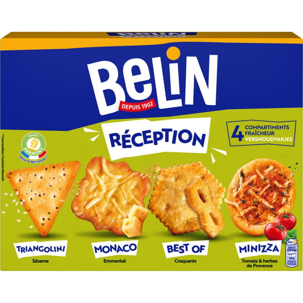 BELIN Boite d'assortiment de biscuits sals Rception 380g