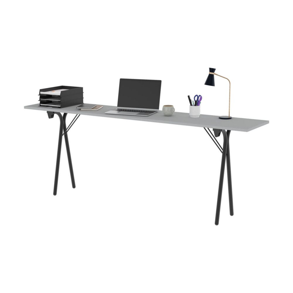 Table pliante Sminaire 3 places - Gris/Noir