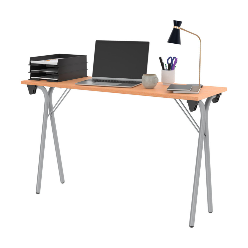 Table pliante Sminaire 2 places - Htre/Aluminium