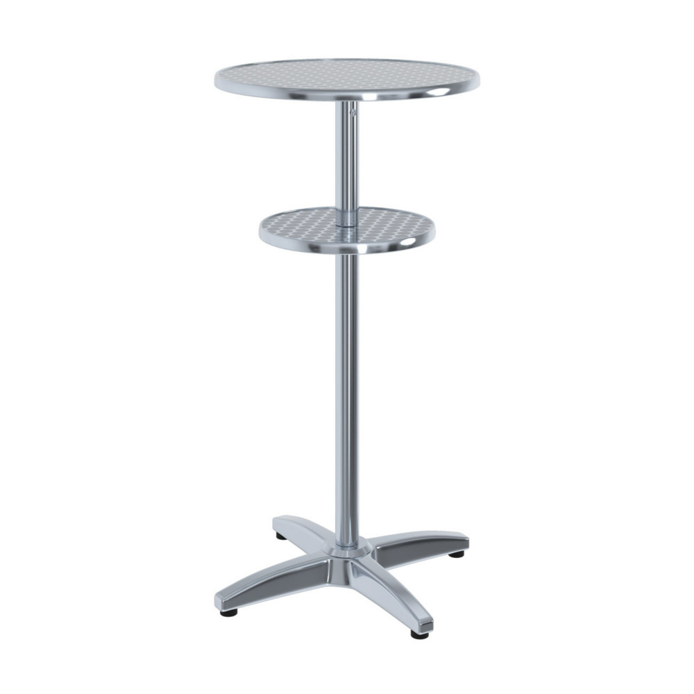 Guridon Lorraine - Plateau Inox / Pitement Aluminium