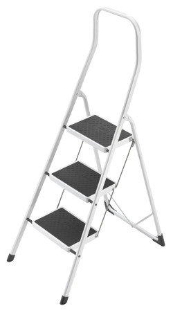 4313-001 - Tabouret de s&eacute;curit&eacute; en acier (3 marches) - Hailo