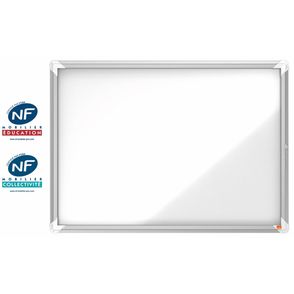 Nobo Vitrine d'intrieur extra-plate porte-battante fond magntique, 9 feuilles A4, dimensions L73 x H99 x P2,2 cm