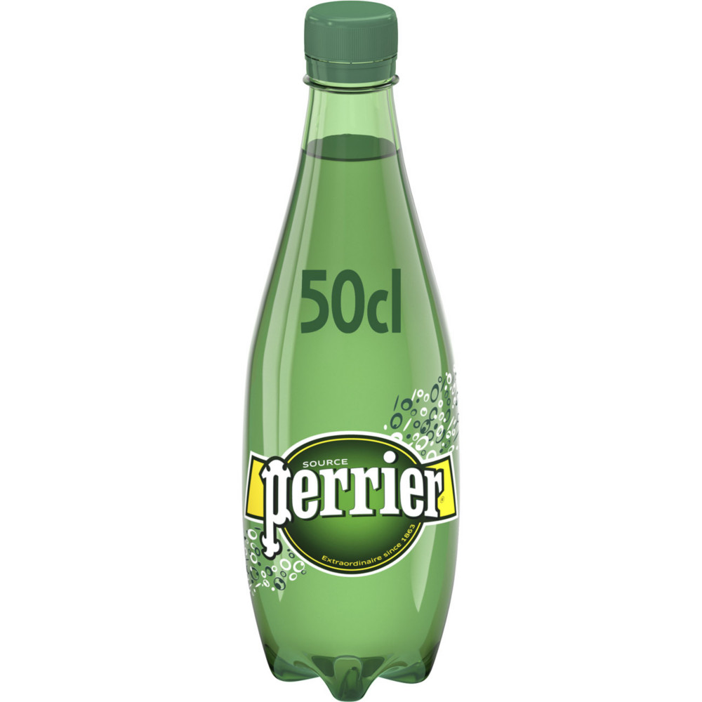 Perrier Eau minrale gazeuse - Lot 24 bouteilles PET 50 cl