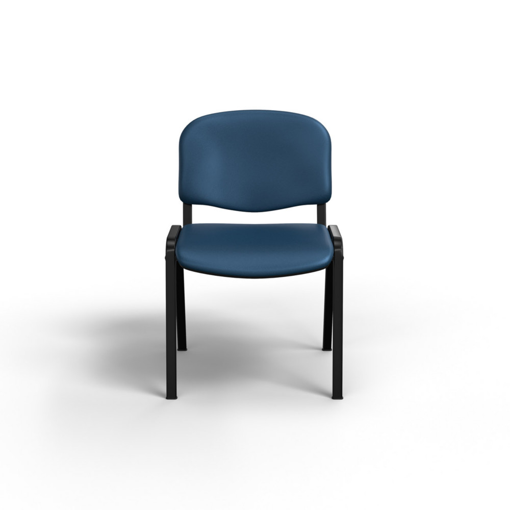 Chaise de runion et visiteur First vinyle - Bleu