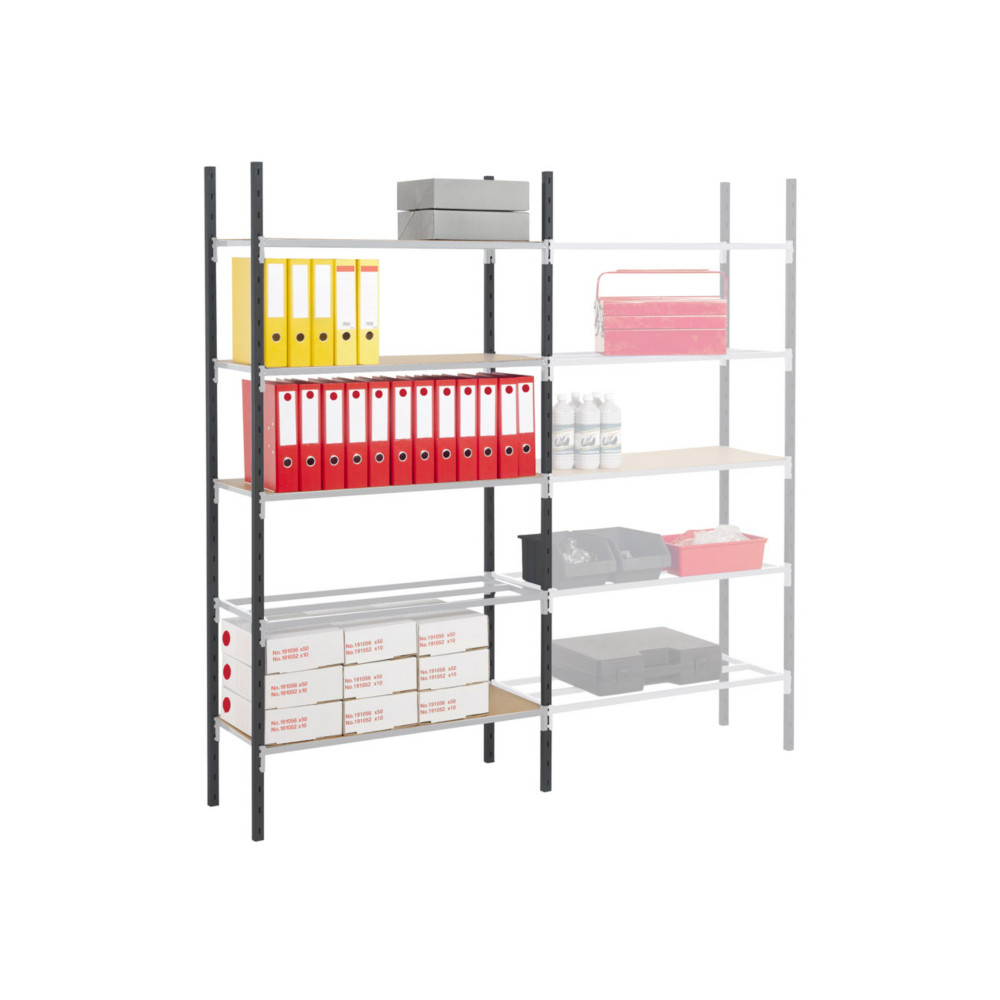 Rayonnage industriel Easy Clip 250 - Polyvalent - H. 200 x L. 125 x P. 50 cm - Elment Dpart