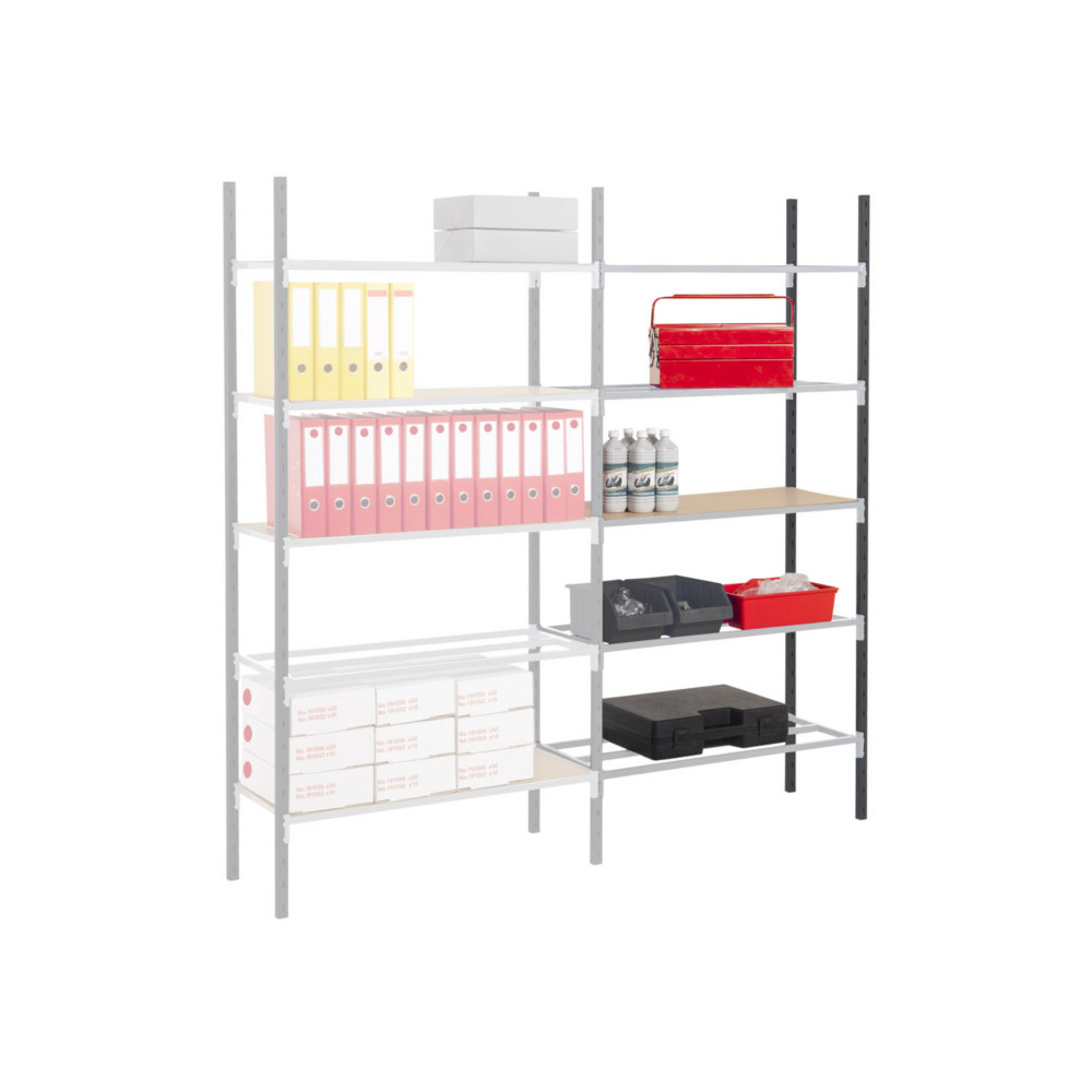 Rayonnage industriel Easy Clip 250 - Polyvalent - L125 x P. 50 cm - Elment Suivant
