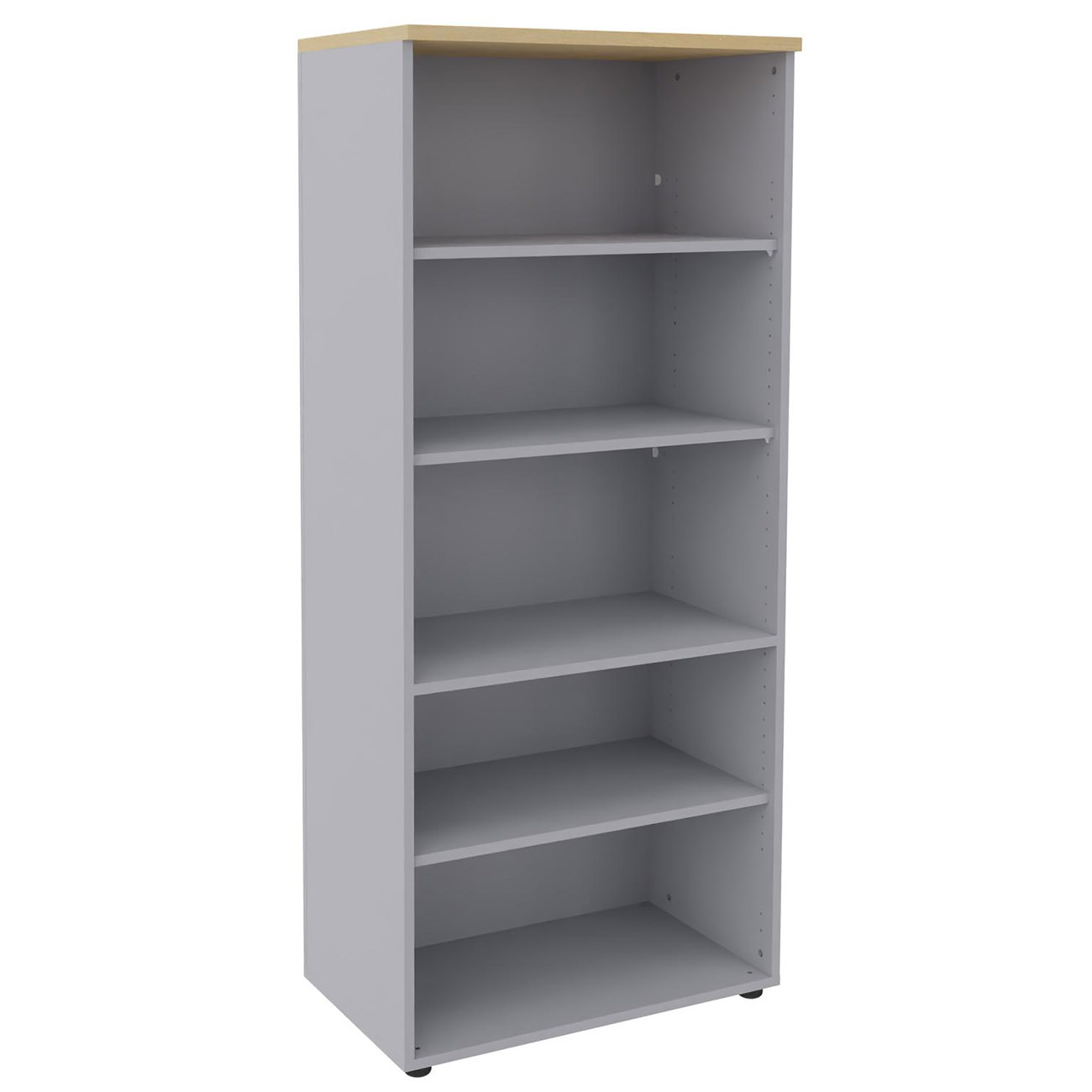 Meuble+haut+Axiome+-+L.80+x+H.180+cm+-+Sans+porte+-+Corps+Aluminium+-+Top+Hetre