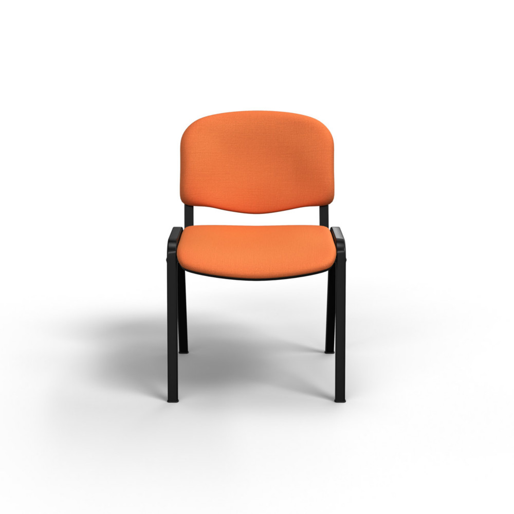 Chaise de runion et daccueil First - Tissu Abricot