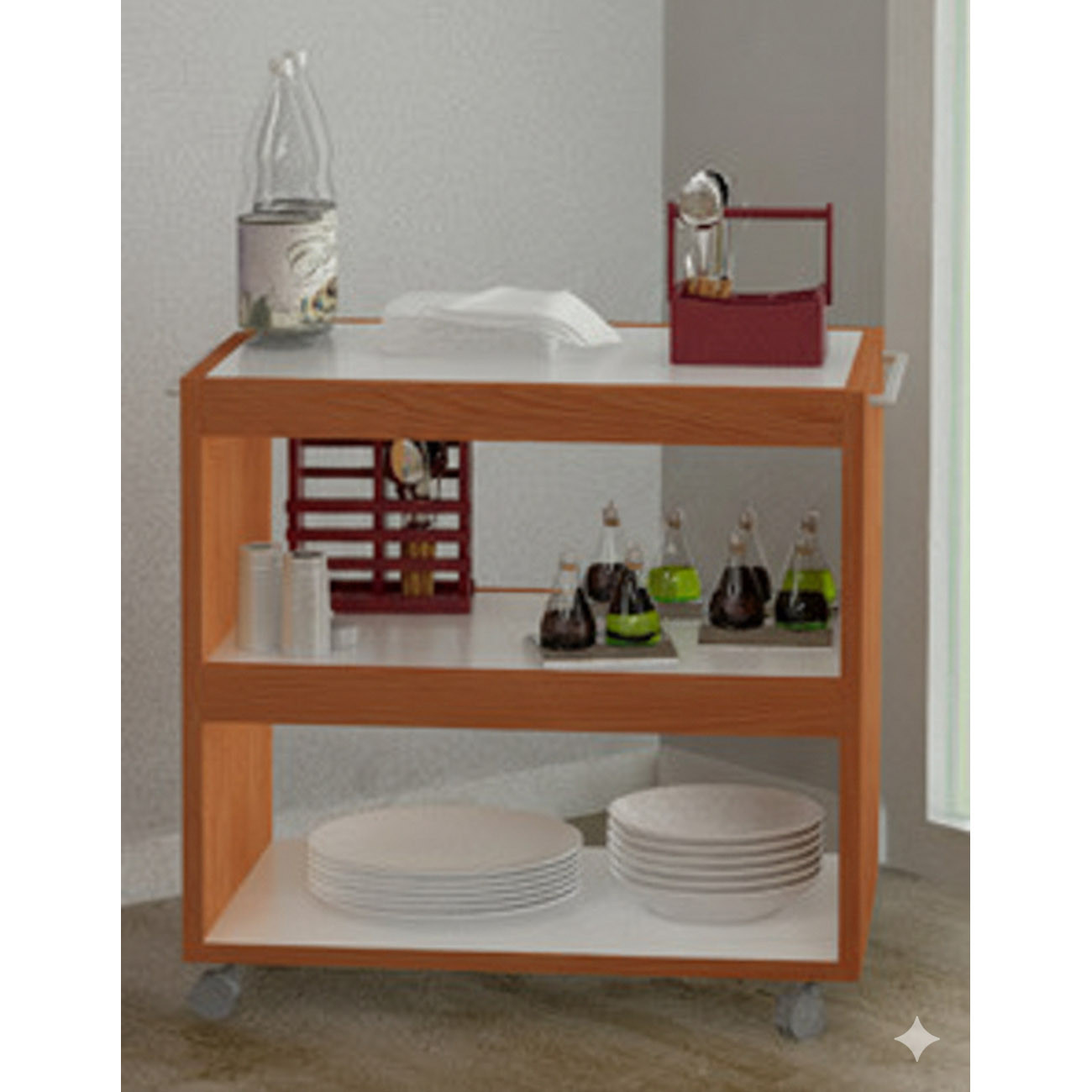Desserte mobile Punto - Aulne/Blanc