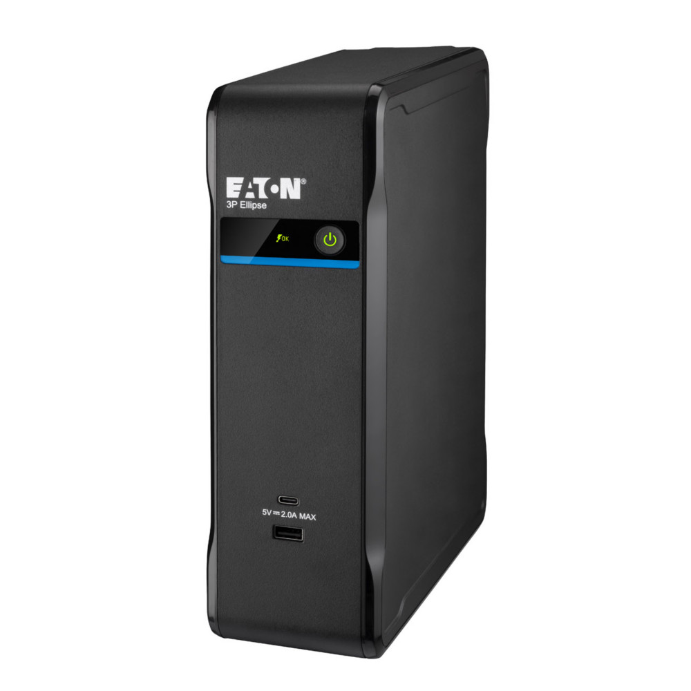 Eaton Onduleur 3P Ellipse 1700 USB FR - Batterie amovible - 8 prises secteur