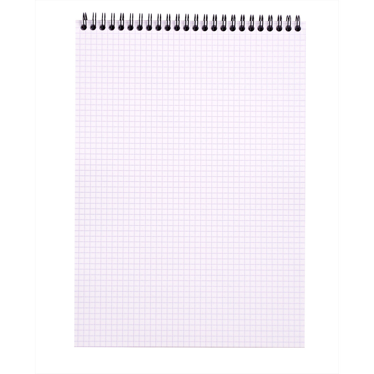 Rhodia Bloc notes orange à spirale A4 21 x 29,7 cm - 80g - Petits carreaux 5x5 - 80 feuilles