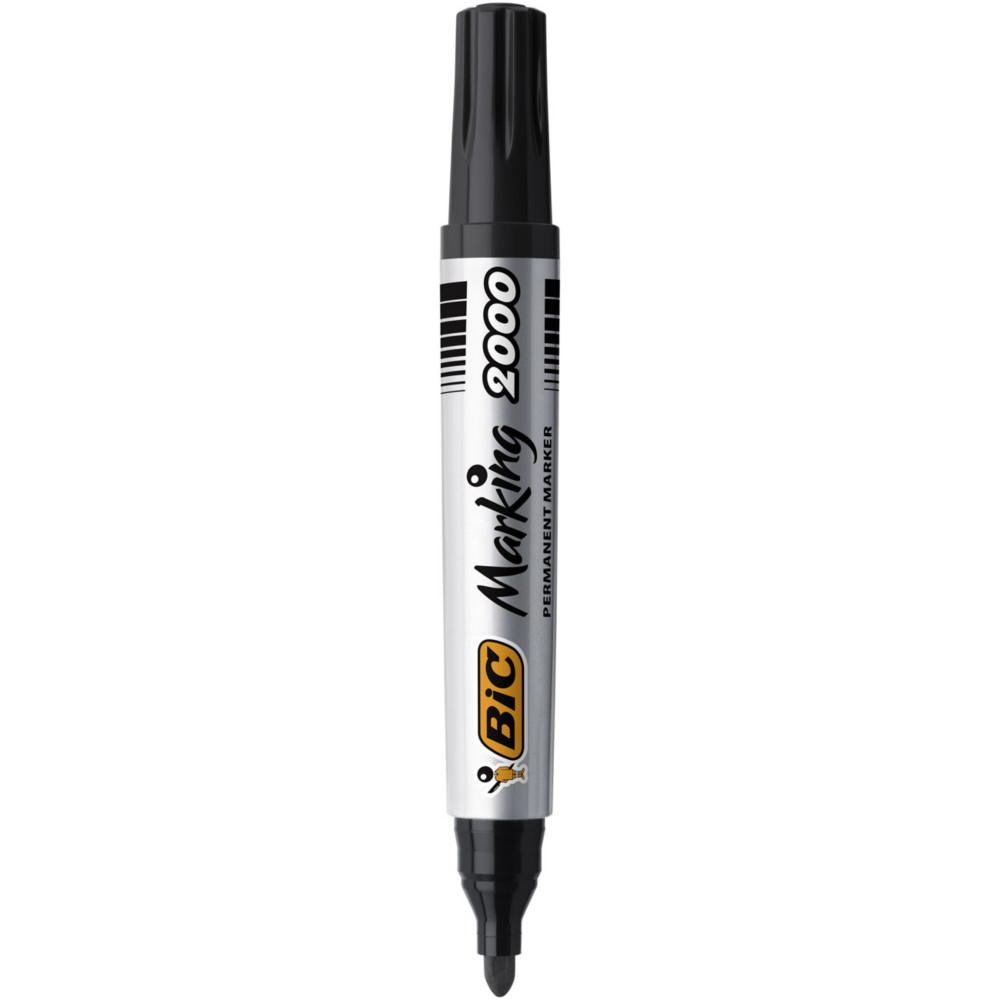 BIC Marking 2000 ECOlutions Marqueur permanent pointe ogive moyenne - Etui en carton de 4