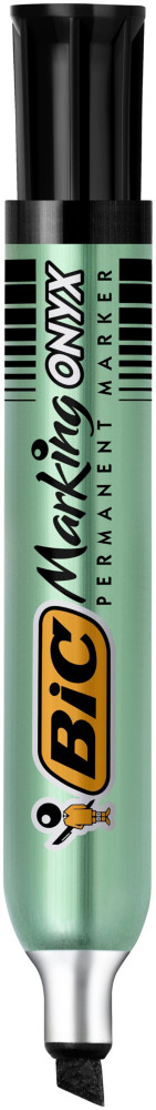 BIC Marking Onyx 1591 - Marqueur permanent double capacit - pointe biseaute trait 2,7  6,2 mm - Noir