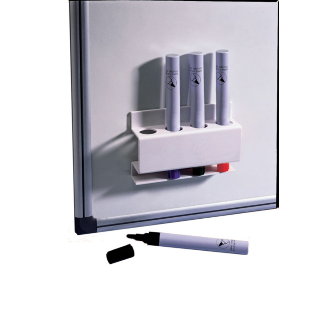 Nobo Porte-marqueurs magntique rectangulaire 12,1 x 8,6 x 3,8 cm - Blanc