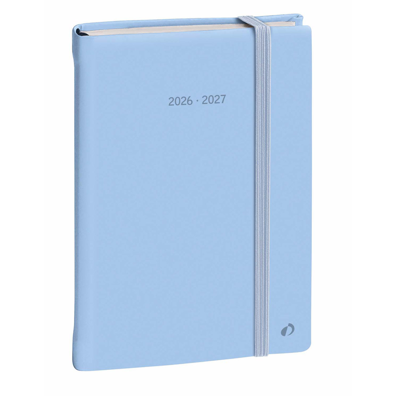 Quo Vadis Agenda semainier Plan Notes - 15 x 21 cm - Bleu clair - Septembre 2026 à Décembre 2027