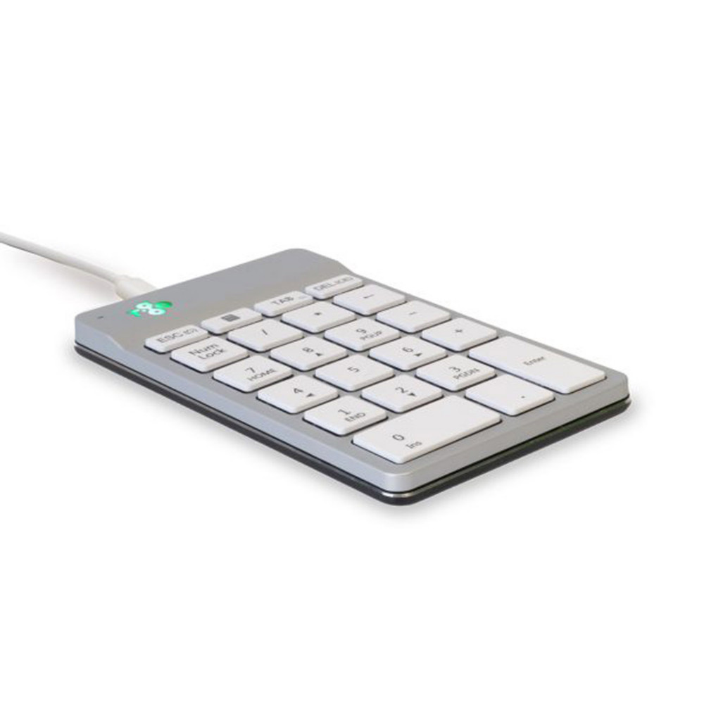 R-Go Tools Numpad Break Pav numrique ergonomique dport USB-A - Blanc