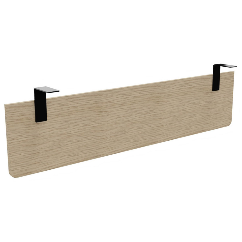 Voile de fond E-Link / Biospace pour bureau L.160 cm - Chne - Fixations Noires