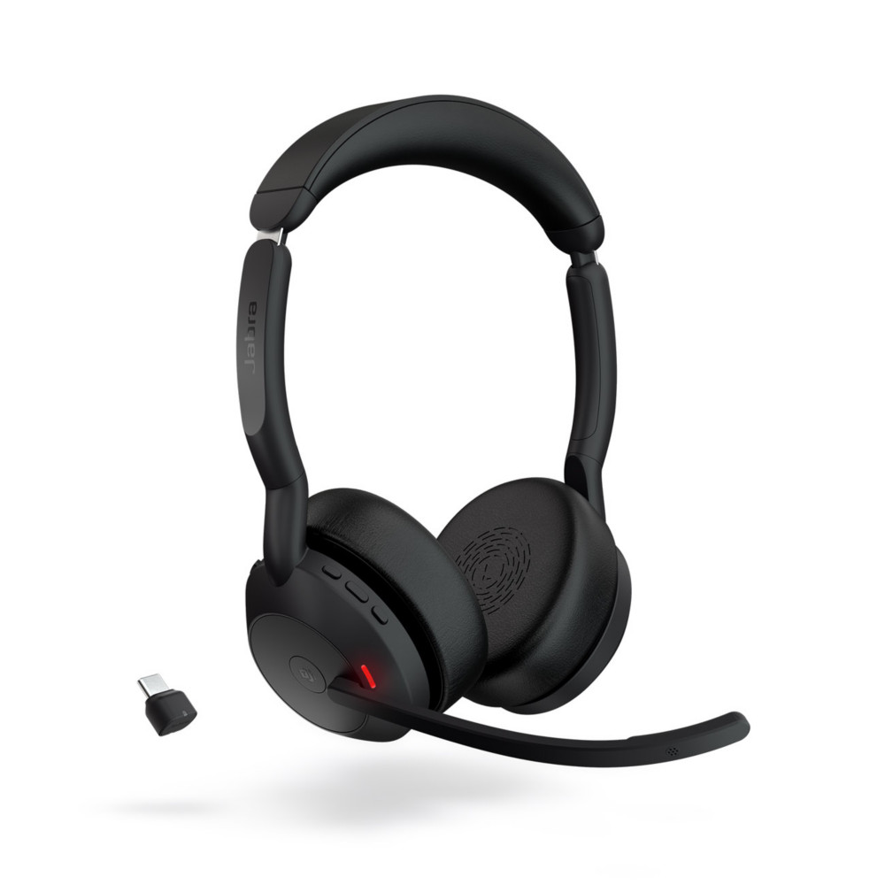 Jabra Evolve2 55 MS Duo Casque sans fil Bluetooth + Dongle USB-C