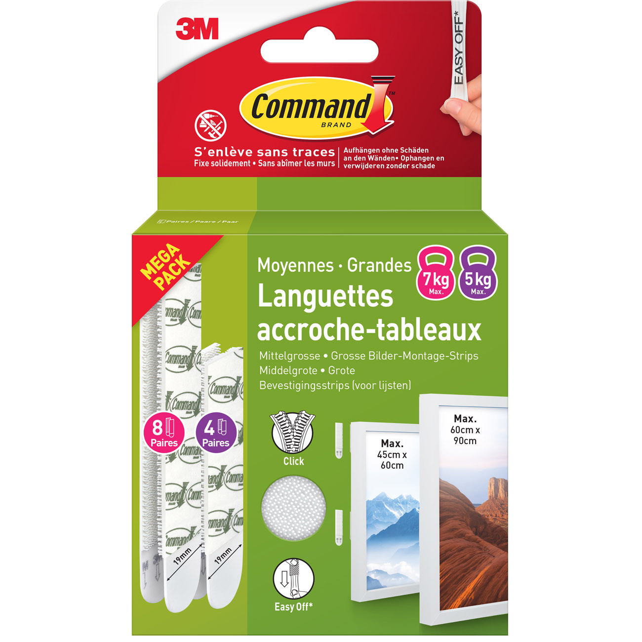 Command+3M+Bande+d%27accroche+cadre+-+MEGA+PACK+M+++L+:+4+paires+moyennes+++4+grandes