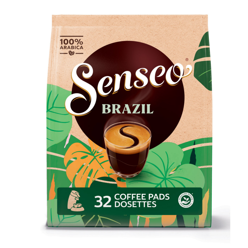 Senseo Caf Brazil - Paquet de 32 dosettes souples