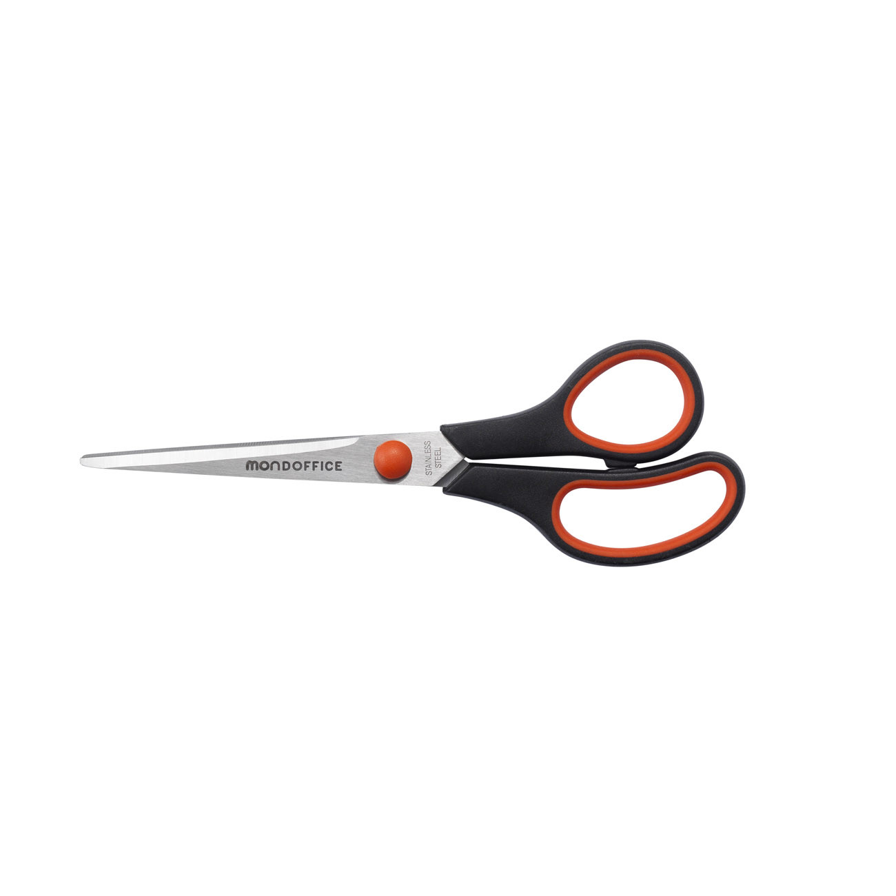 MONDOFFICE Ciseaux droitiers Softgrip bouts pointus longueur 17 cm