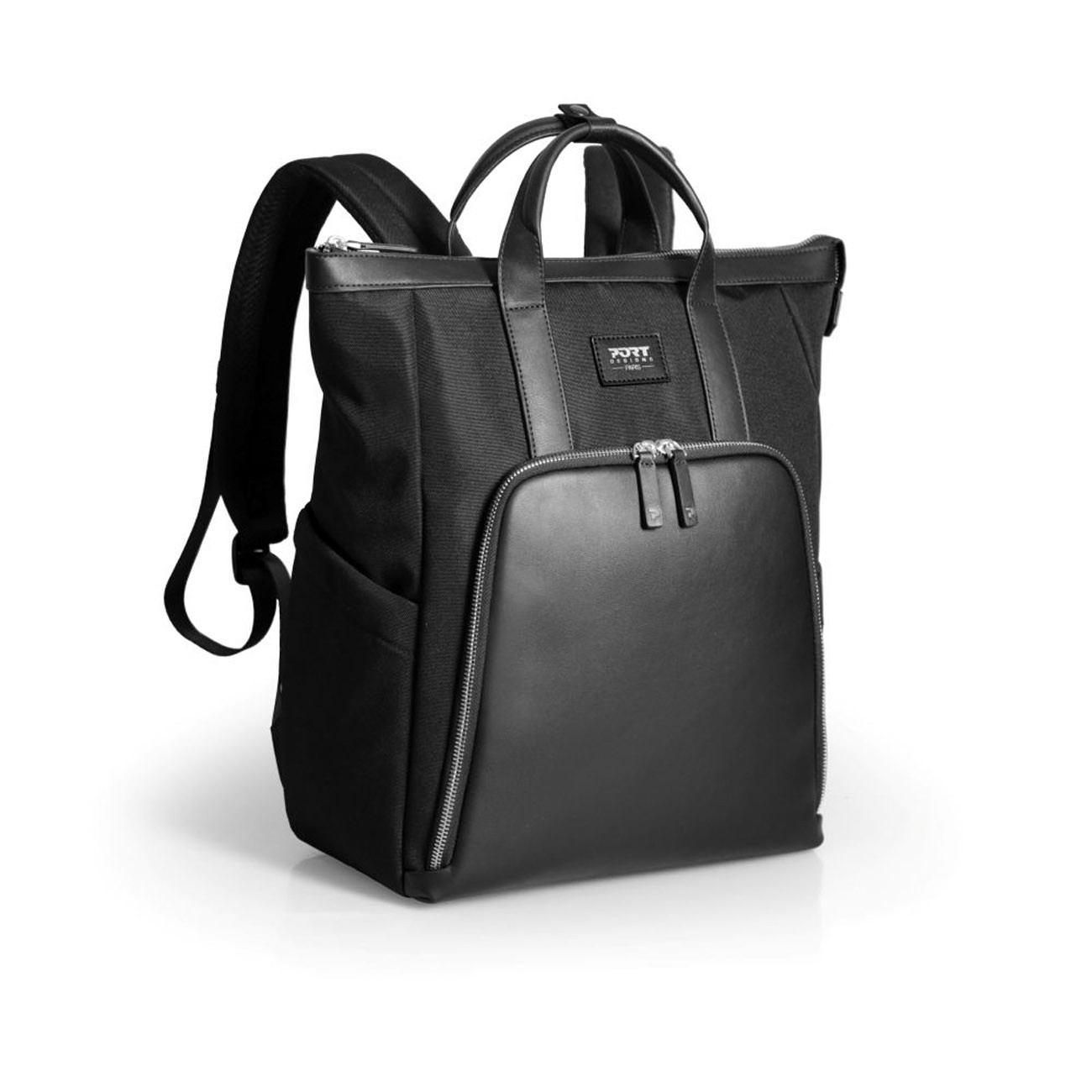 Port Designs Sac à dos PC Muse Signature Eco 16'' - Compatible ordinateur Portable - Chic & French design - Noir