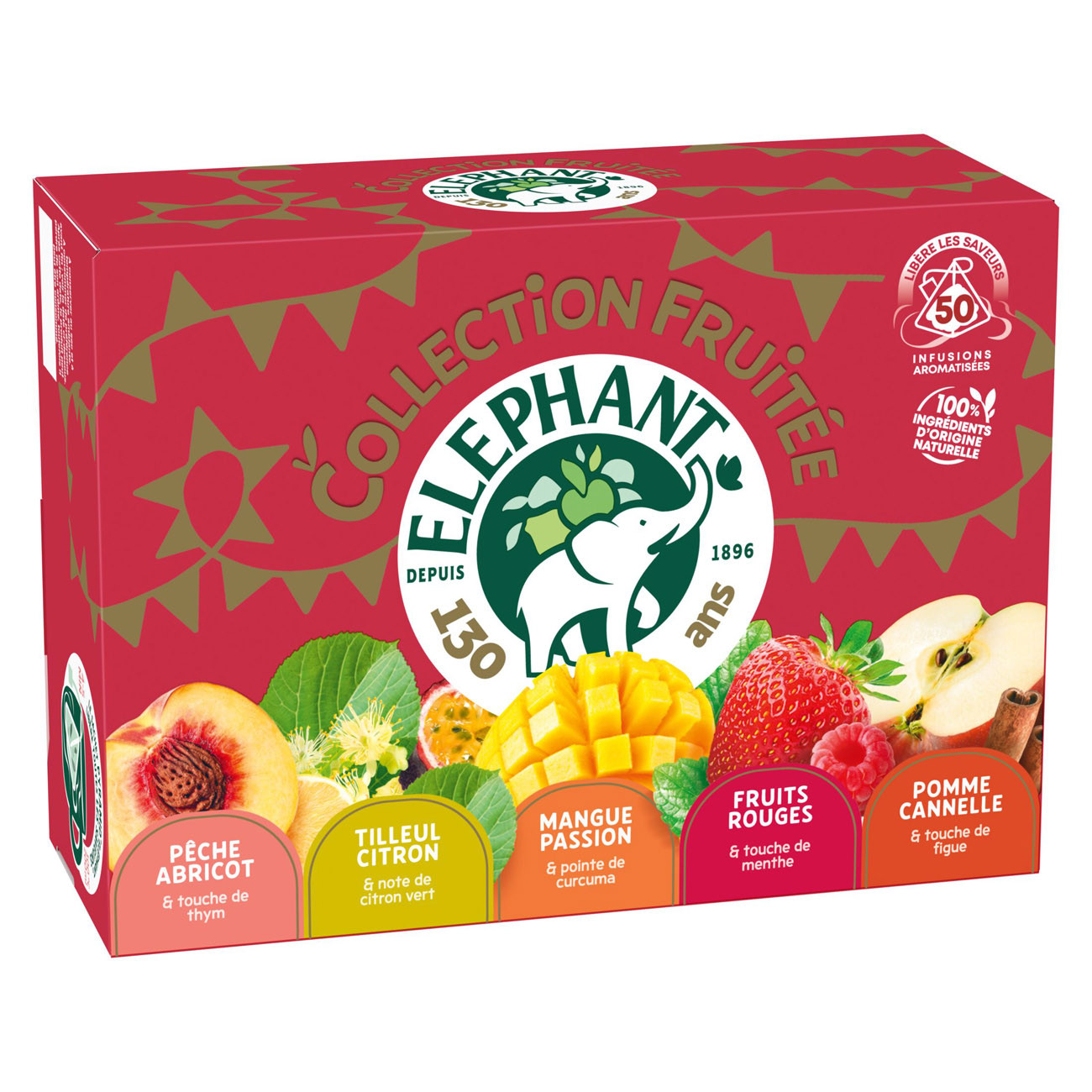 Coffret D'infusions Elephant Le Coffret De 50 Sachets