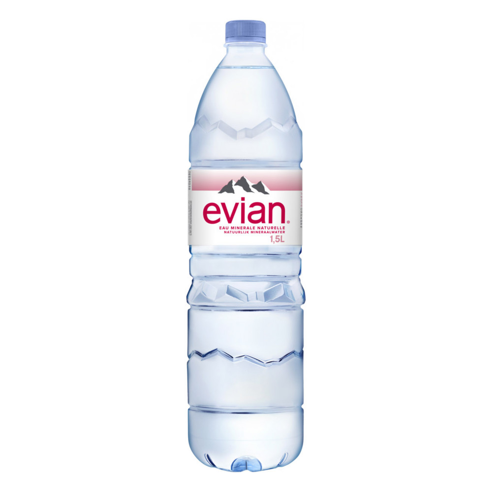 Evian Eau minrale plate - Eau plate - Lot 6 bouteilles 1,5 L