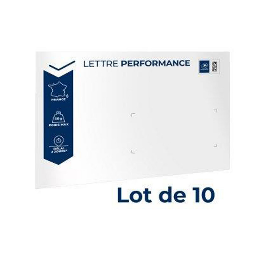 LA POSTE Enveloppe Prt  Poster - Lettre Performance  50g - 162 x 229 mm (C5) - Lot de 10
