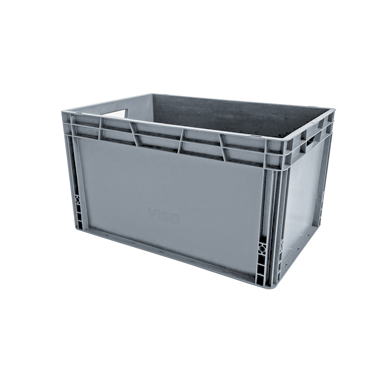 VISO Bac de rangement 600 x 400 x 330 mm gerbable polypropylène 55 L - Gris anthracite