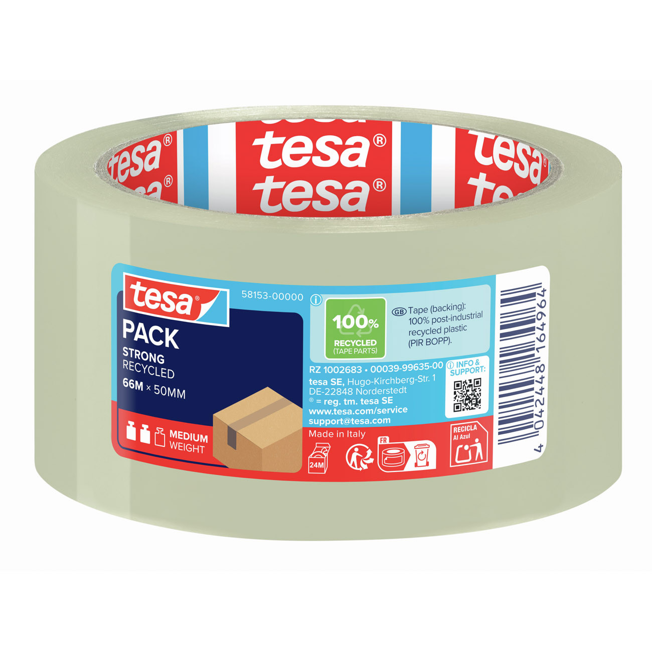 Ruban adhésif TESA Eco & Strong 50 mm x 66 Carton et plastique recyclés - vue 2