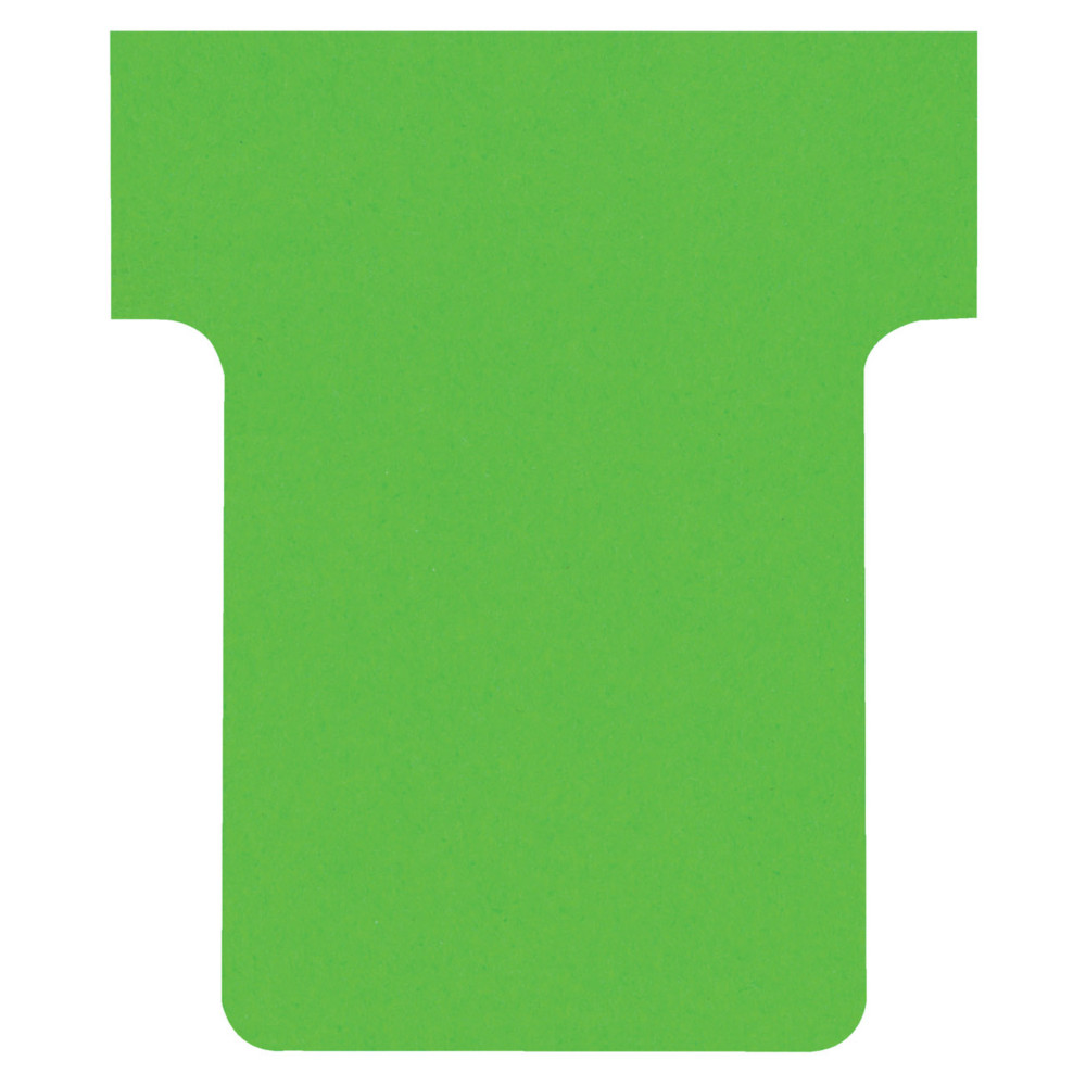 Nobo Fiche T1,5 verte pour planning - lot de 100