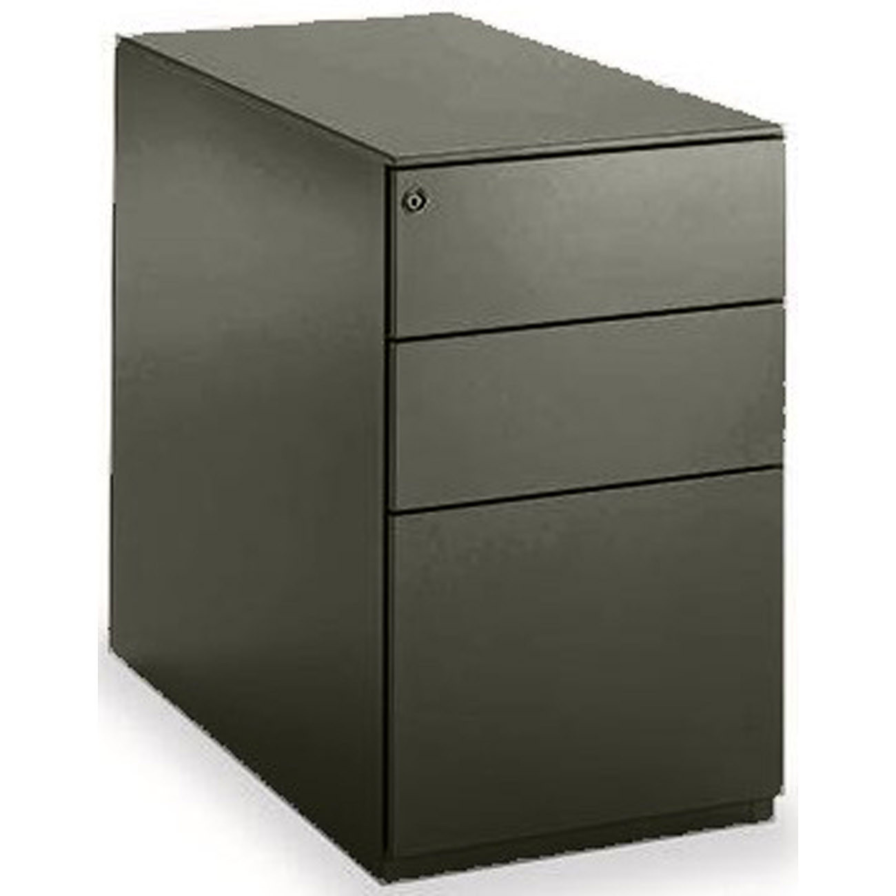 Caisson métal hauteur bureau Universal 3 tiroirs - P. 80 cm - Noir