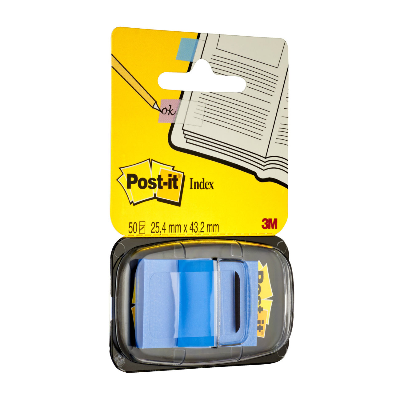 Post-it Marque-pages souples 25 x 43,2 mm - 50 index Bleu - vue 2