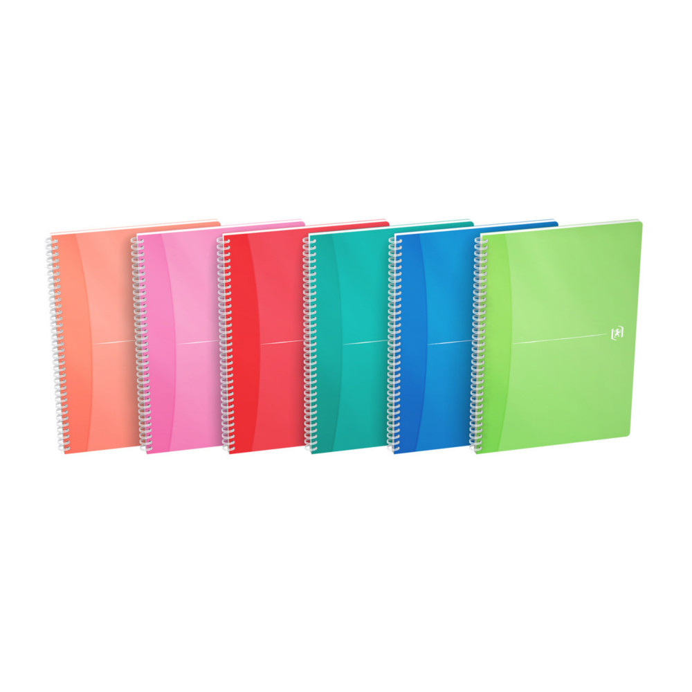 Oxford Cahier  spirale Office My Colours A4 21 x 29,7 cm - 90g - Lign 7 mm - 180pages