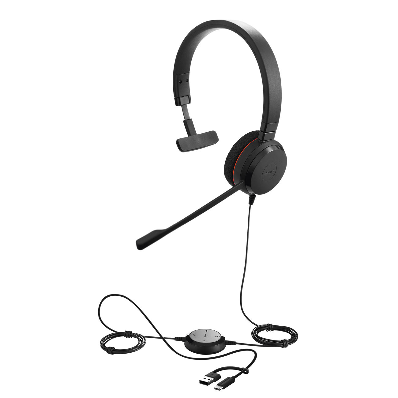 Jabra Evolve 20 MS Mono Casque filaire USB-C / USB-A