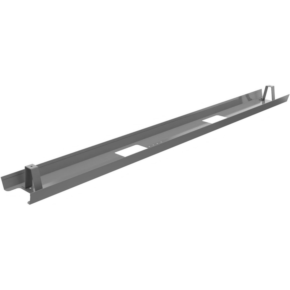 Goulotte mtal d'lectrification horizontale de cbles pour bureau L. 150 cm - Alu
