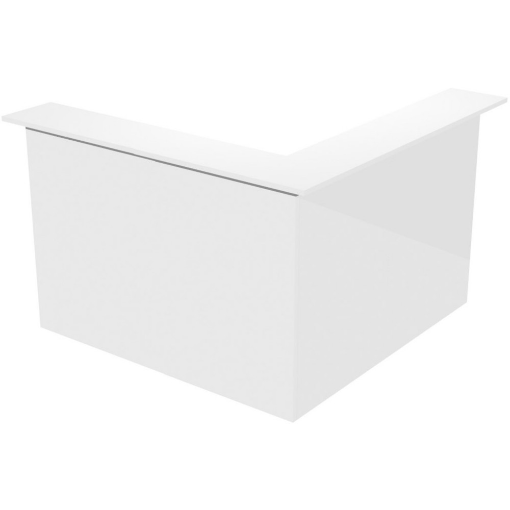 Pack Banque d'accueil Ola - Angle 90 + Module haut L.80 cm + Module haut L.80 cm - Blanc
