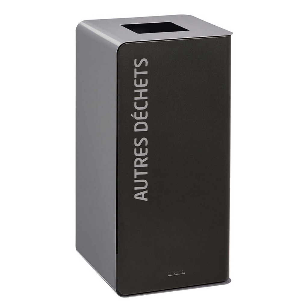 Rossignol Poubelle de tri slectif Cubatri autres dchets - 40L - Gris corps Noir