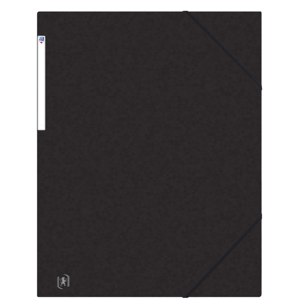 Oxford Chemise 3 rabats Top File + A3 lastique couverture carte noir