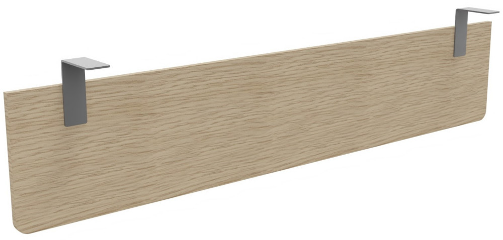Voile de fond E-Link / Biospace pour bureau L.180 cm - Chne - Fixations Aluminium