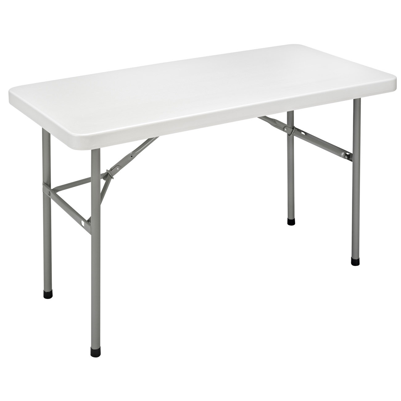Table pliante polyéthylène rectangle L.122 x P.61 cm - Gris