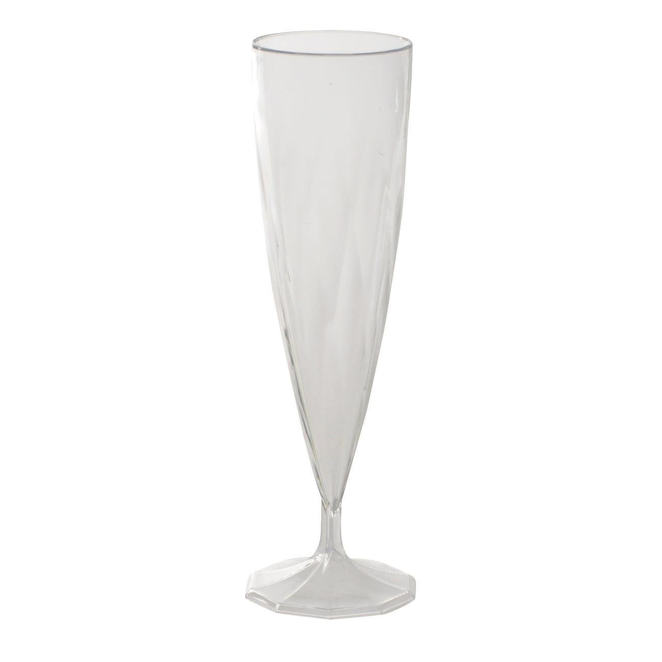 Flûte à champagne réutilisable en plastique 13,5 cl - Lot de 10
