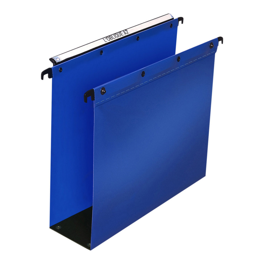 Elba Dossier suspendus pour tiroir Ultimate A4 Polypropylne - 800 feuilles - Fond U 80 mm - Bleu - Lot de 10