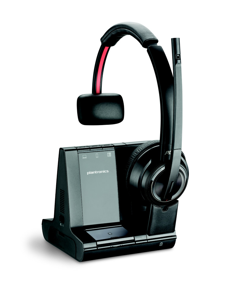 Poly Savi 8210 Office MS Mono Casque sans fil + Station de charge