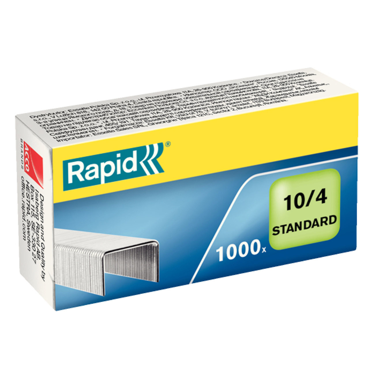 Rapid+Agrafes+Standard+N°10+en+acier+galvanise+-+Capacite+10+feuilles+-+Boite+de+1000