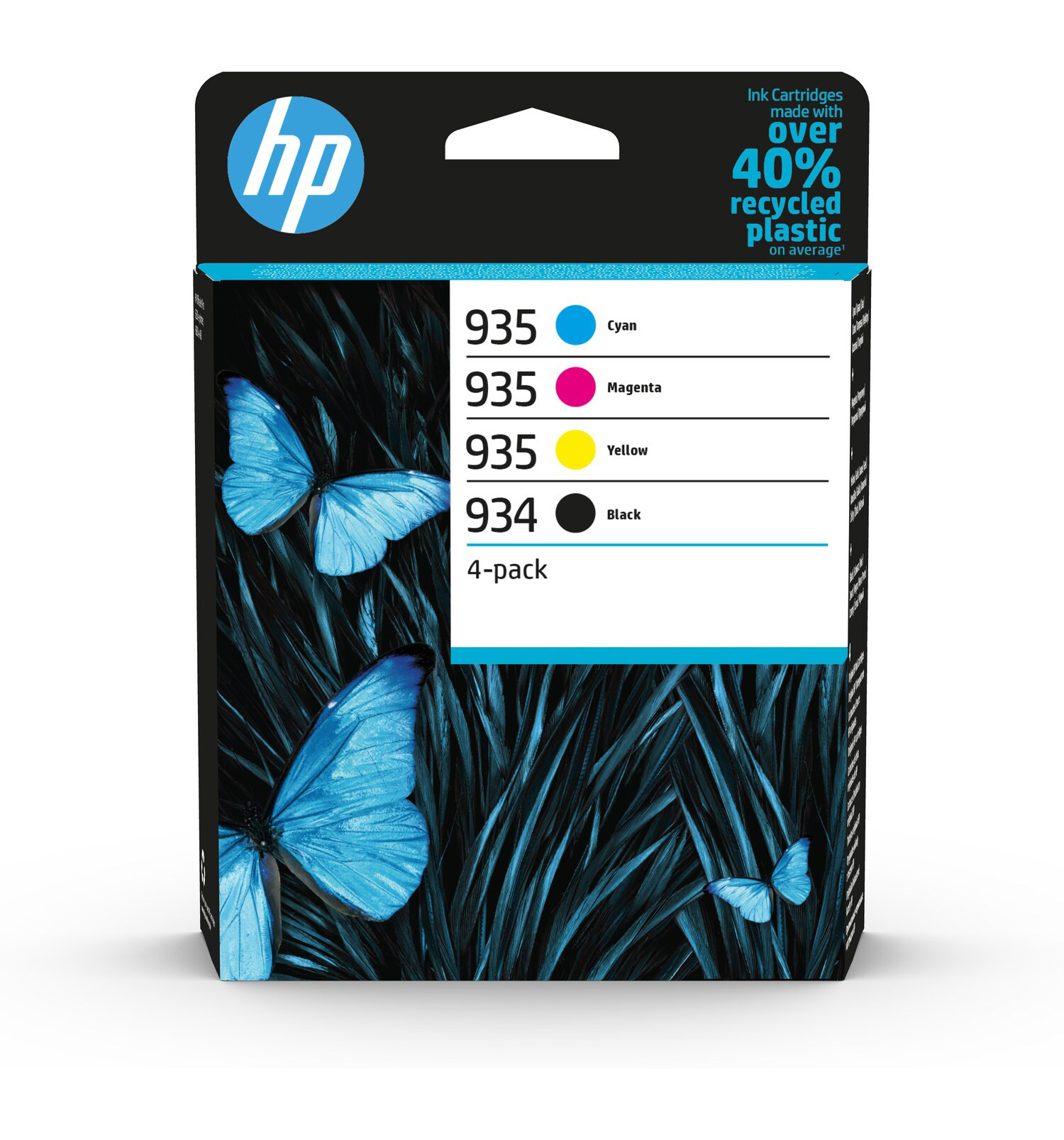 HP 934 / 935 Cartouche d'encre authentique 6ZC72AE - Pack de 4 (Noir, Cyan, Magenta, Jaune)